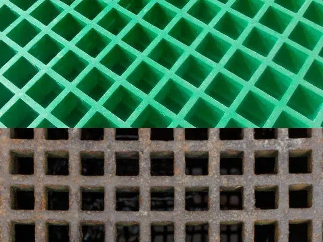 Comparison of FRP grating and steel grating by Vesselex